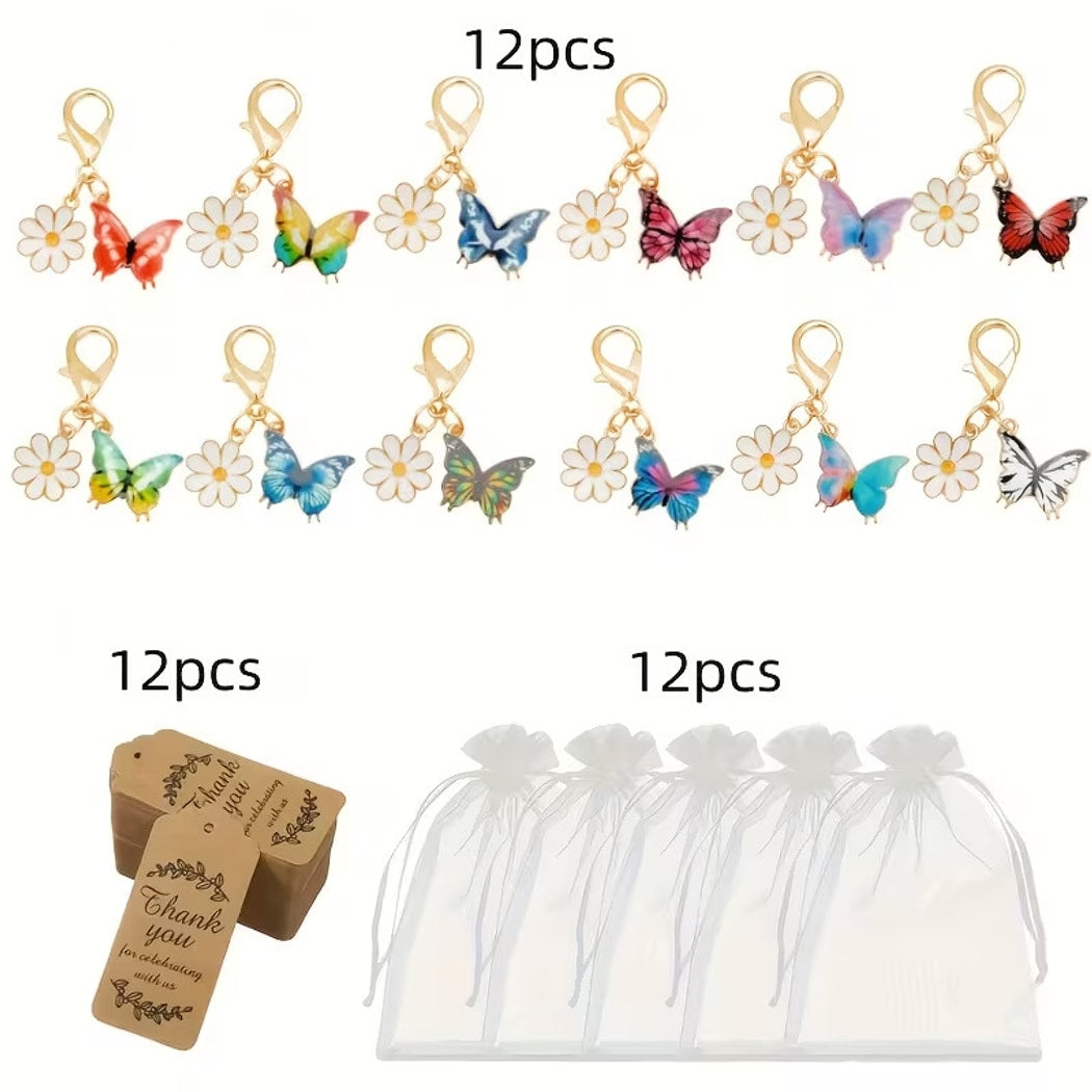 Taphug - Pocket Hug Bright Butterfly Keychain Set