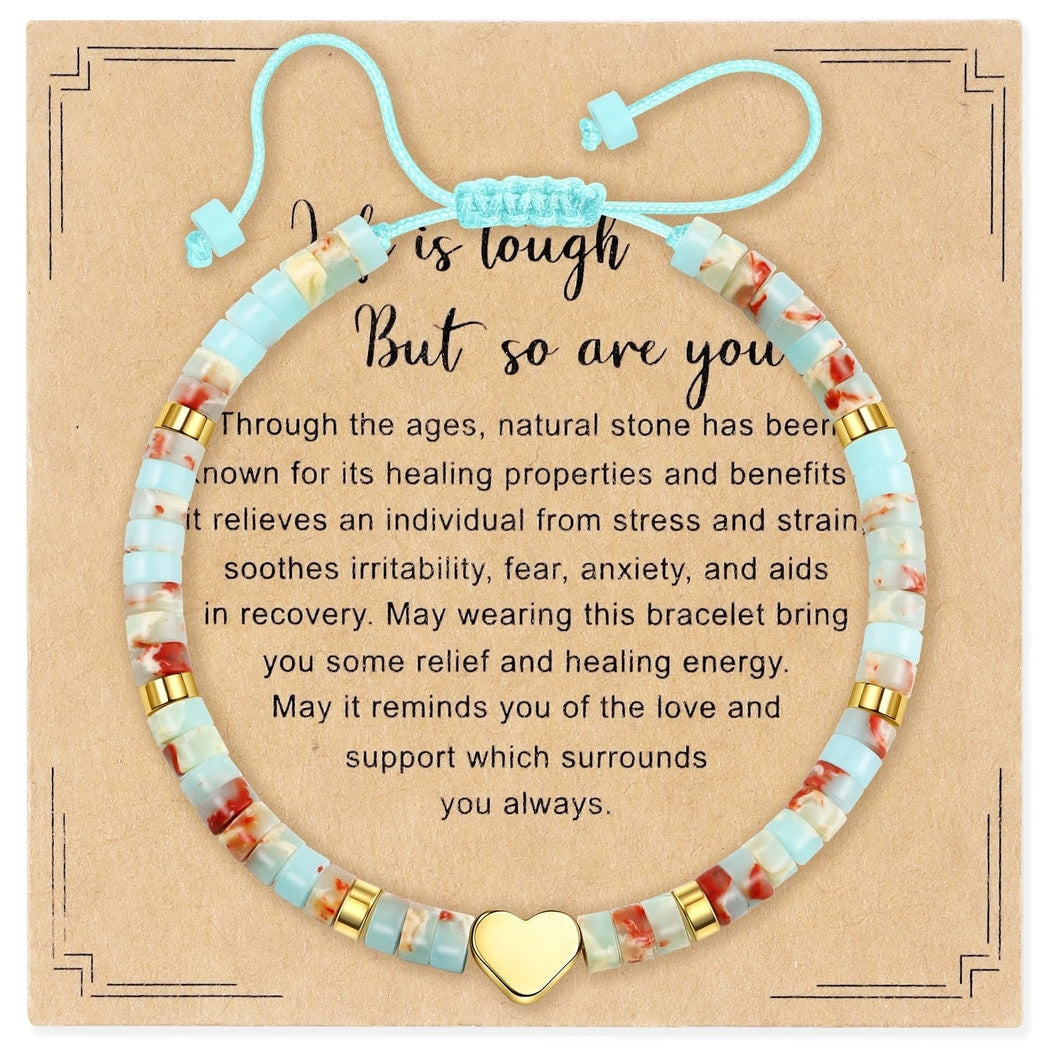 Emora - Elegant Geometric Heart Accent Bracelet