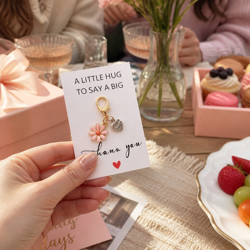Taphug - Pocket Hug Flower Charm Token
