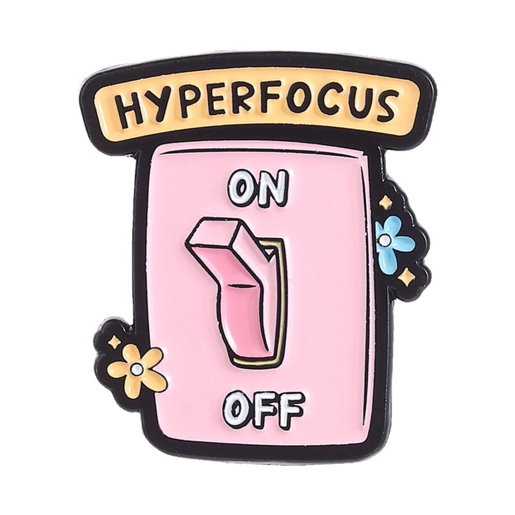 Pinori - Retro Switch Slogan Decorative Pin