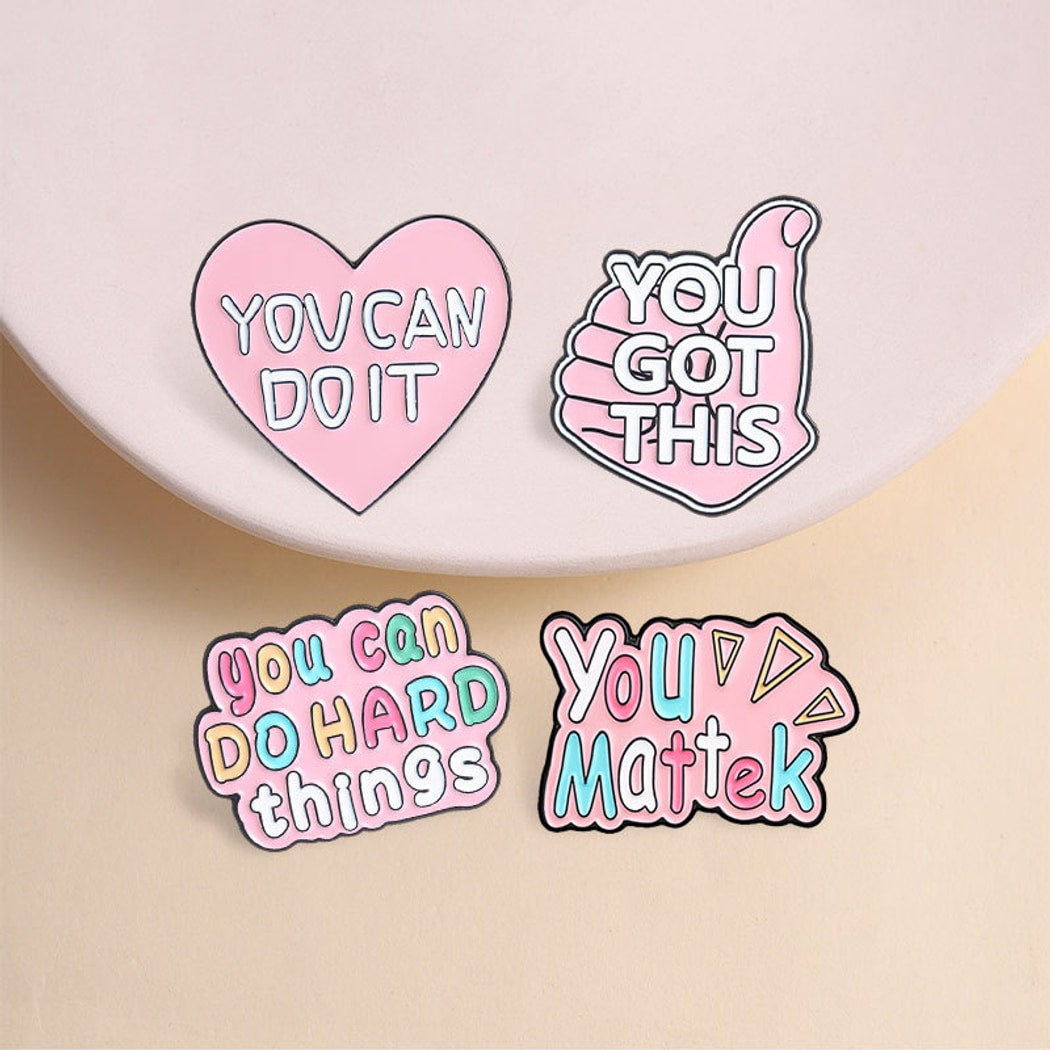 Pinori - Motivational Quote Enamel Pin