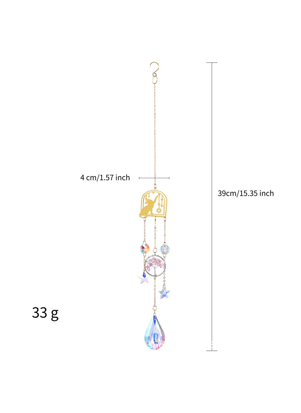Somnira – Crystal Halloween Sun Catcher Wind Chime