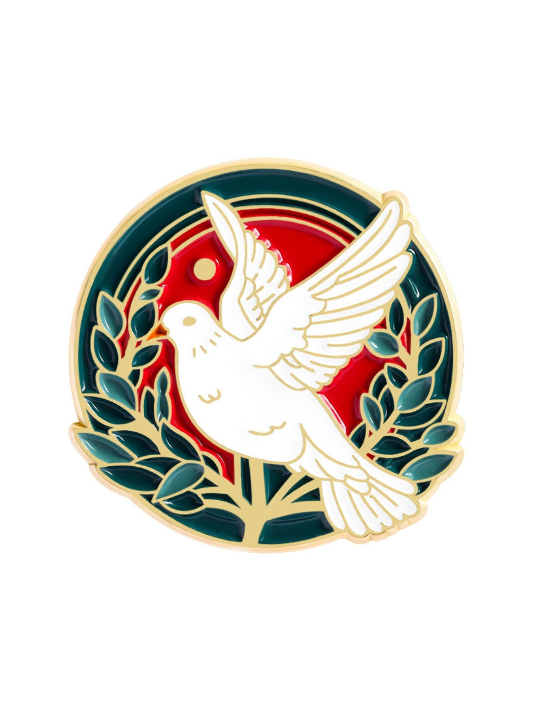 Pinori - Peace Dove Themed Brooch