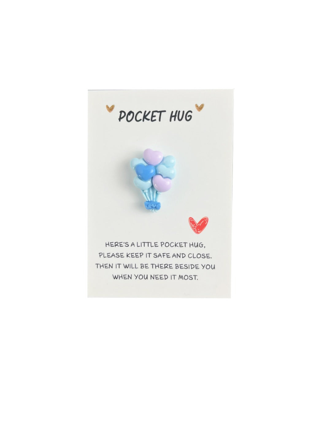 Taphug - Pocket Hug Hot Air Balloon Love pocket hug card and keepsake token view 6