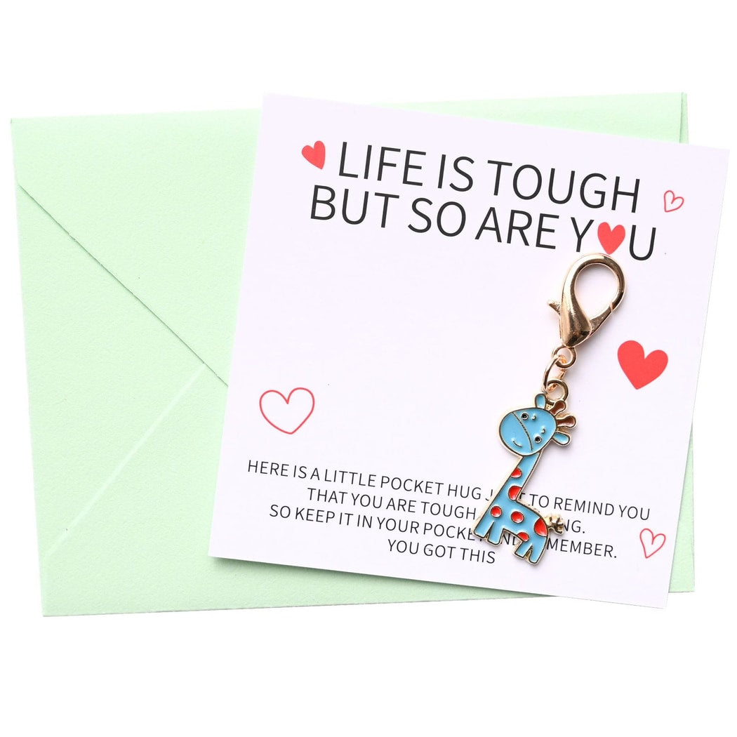 Taphug - Cute Pocket Hug Giraffe Keychain