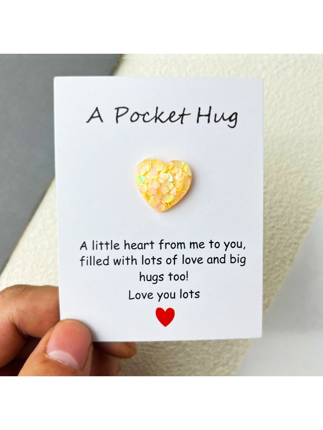 Taphug - Pocket Hug Colorful Resin Heart