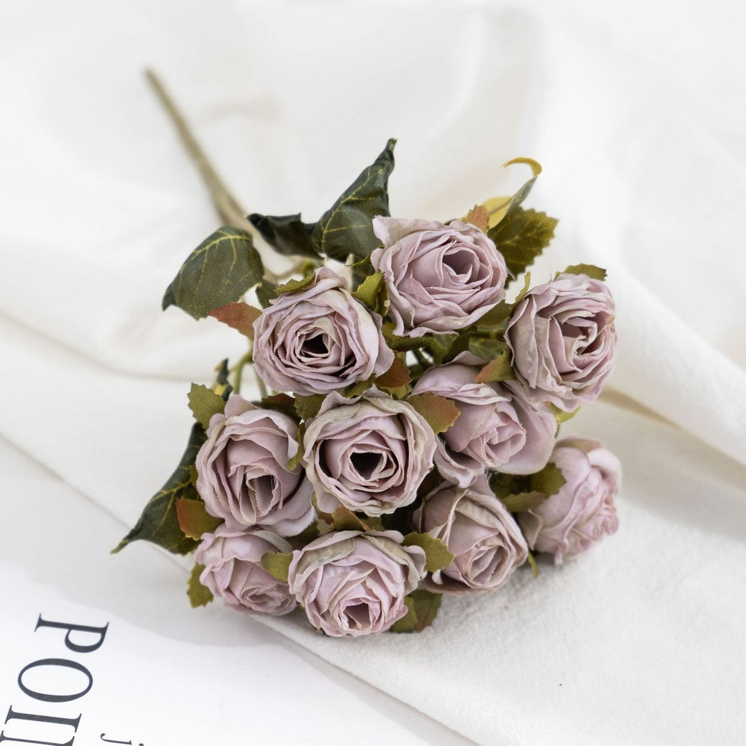 Roselle - Heirloom Bleached Style Artificial Rose Bouquet
