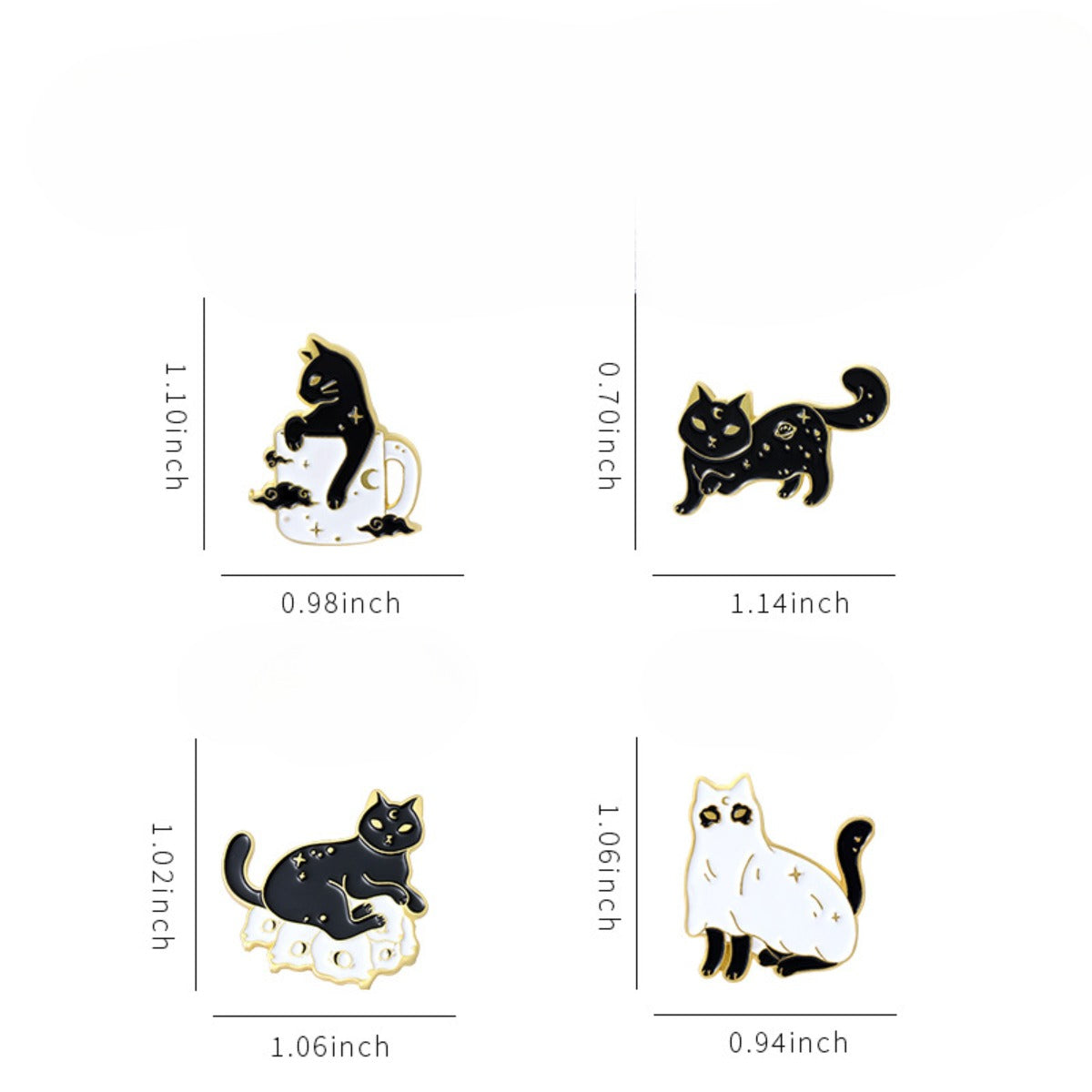 Cosmic Cat Alloy Pin