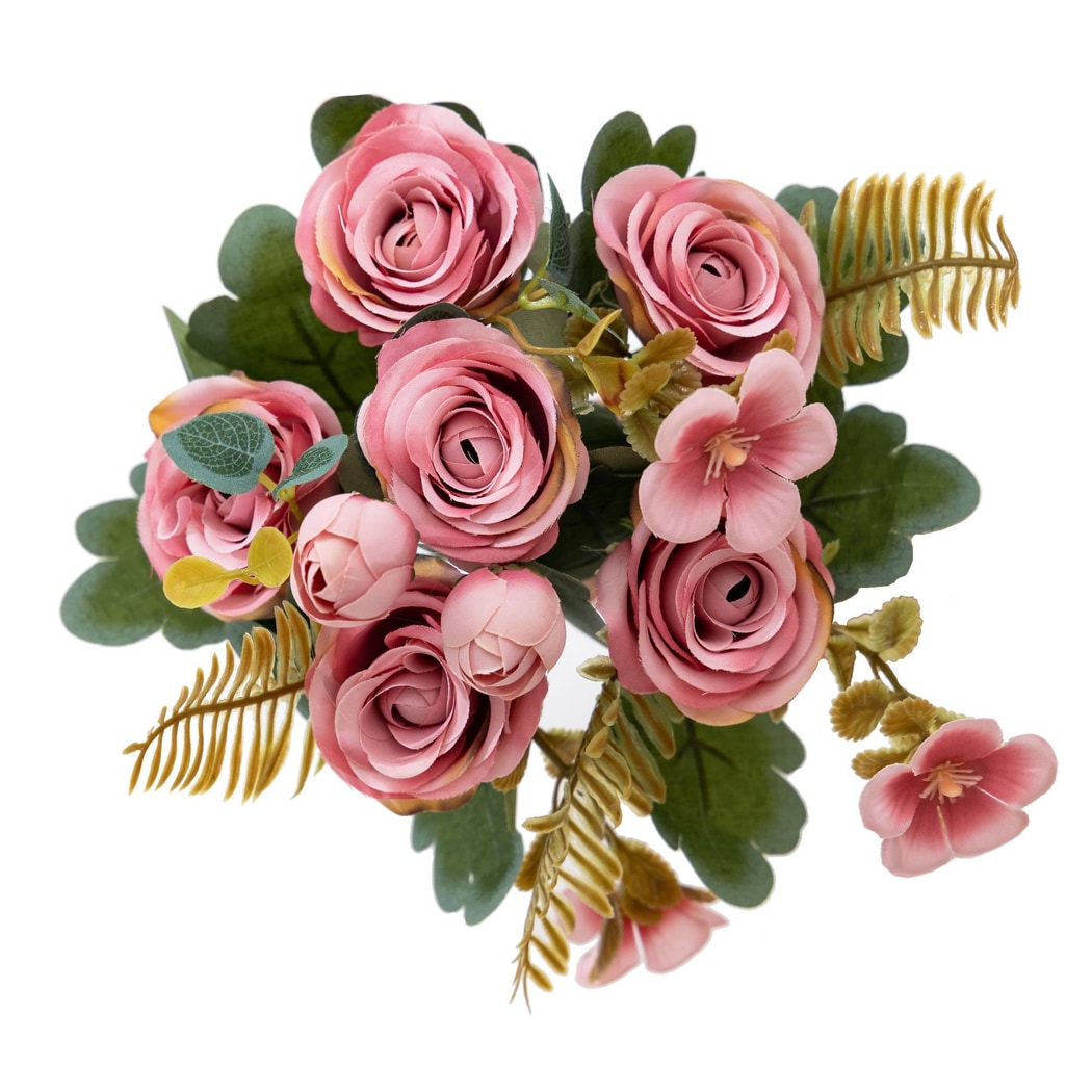 Roselle - Blousy Style Artificial Rose Bouquet