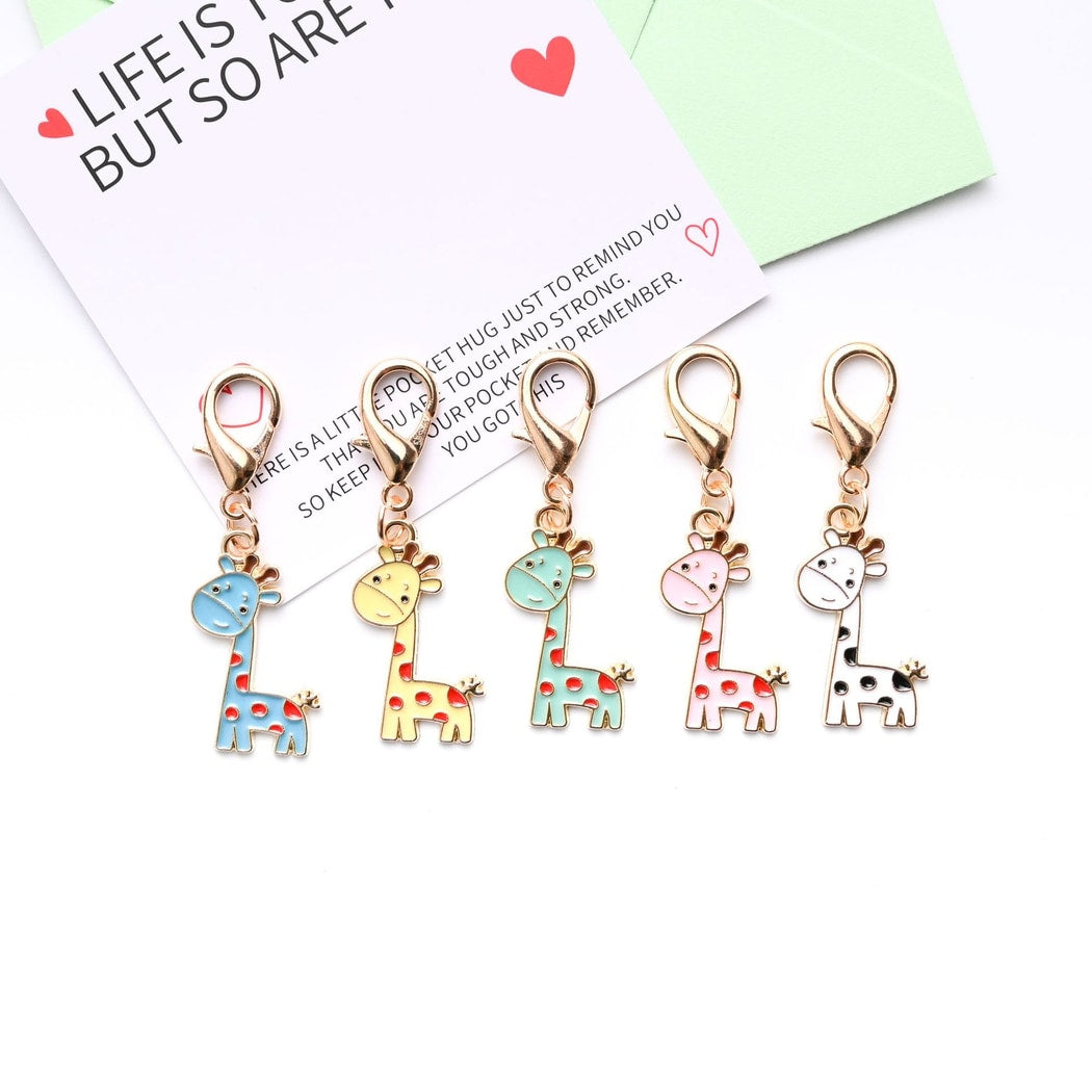Taphug - Cute Pocket Hug Giraffe Keychain