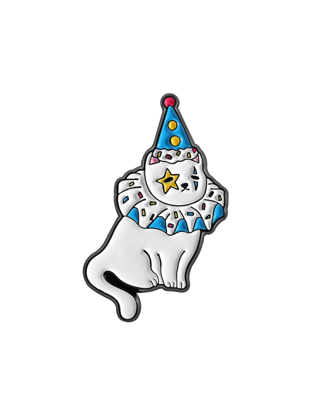 Pinori kitten pin in gift box with soft padding, ready for gifting