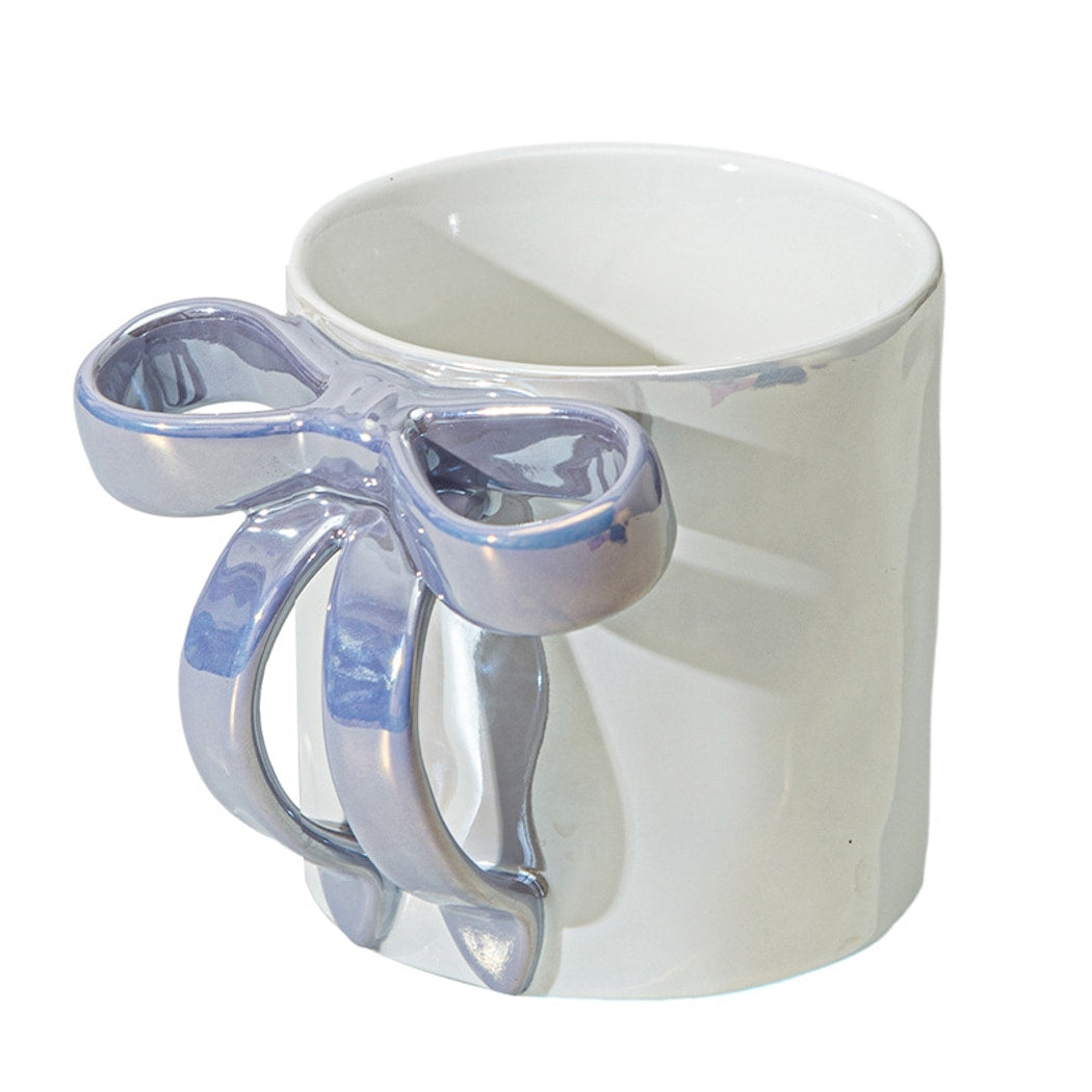 Mivora - Sweet Style Bow Design Handle Coffee Mug