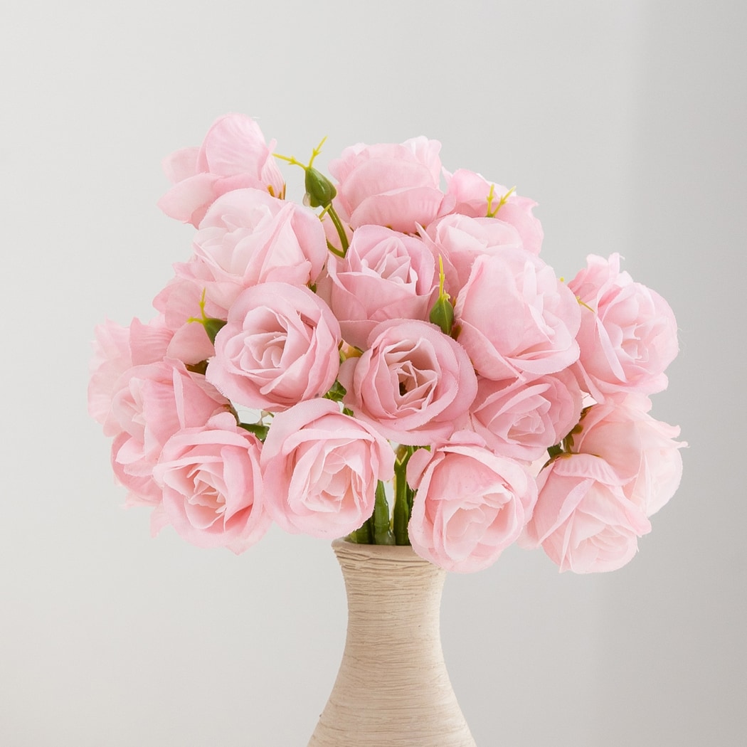Roselle - Pastel-toned Rose Artificial Flowers Bouquet