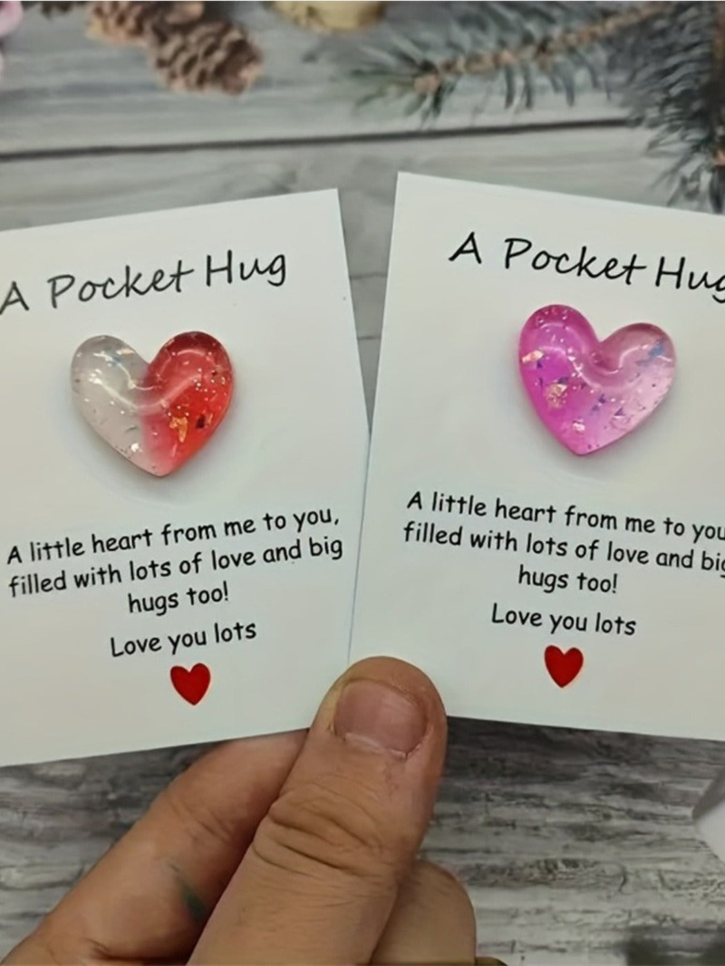 Taphug - Pocket Hug Cute Little Love pocket hug card and keepsake token view 5