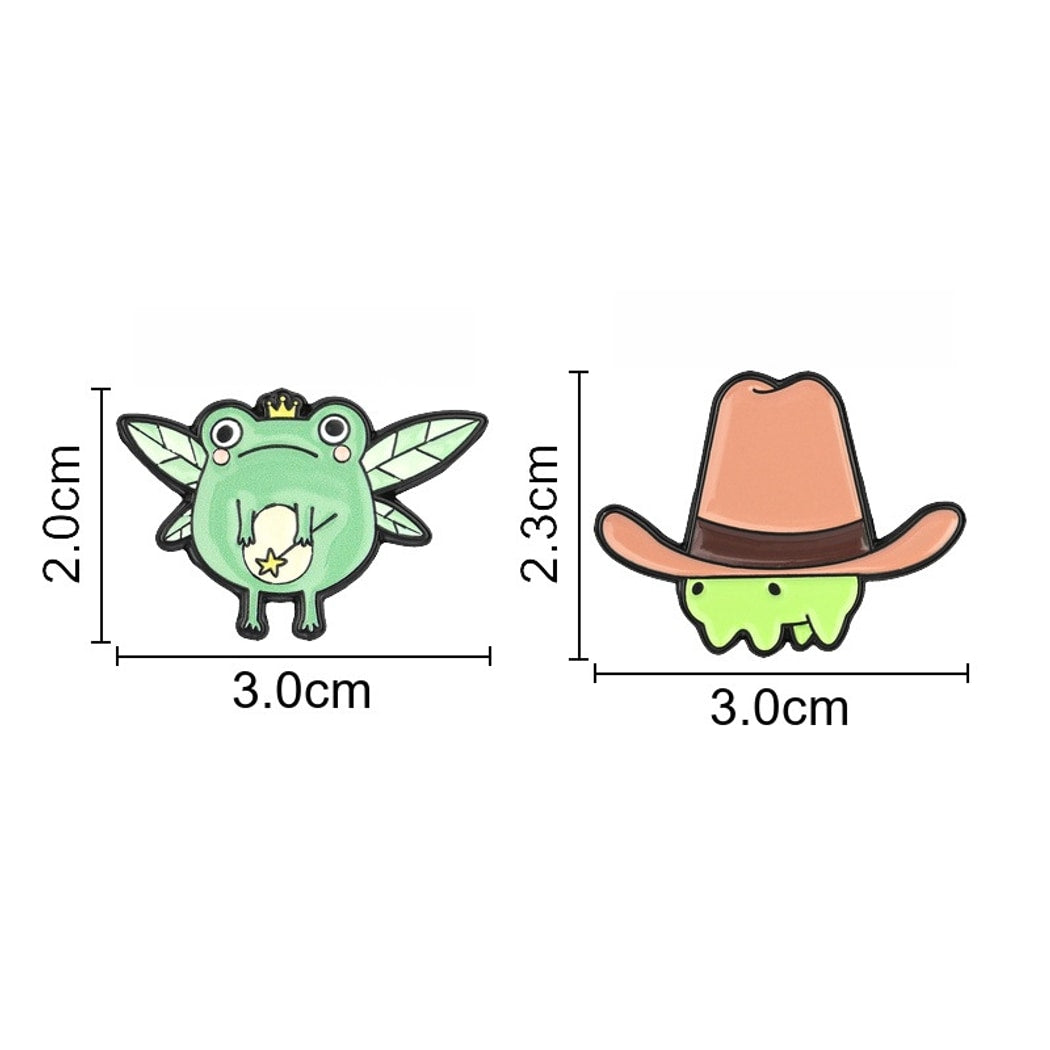Pinori - Western Hat Frog Character Accent Pin