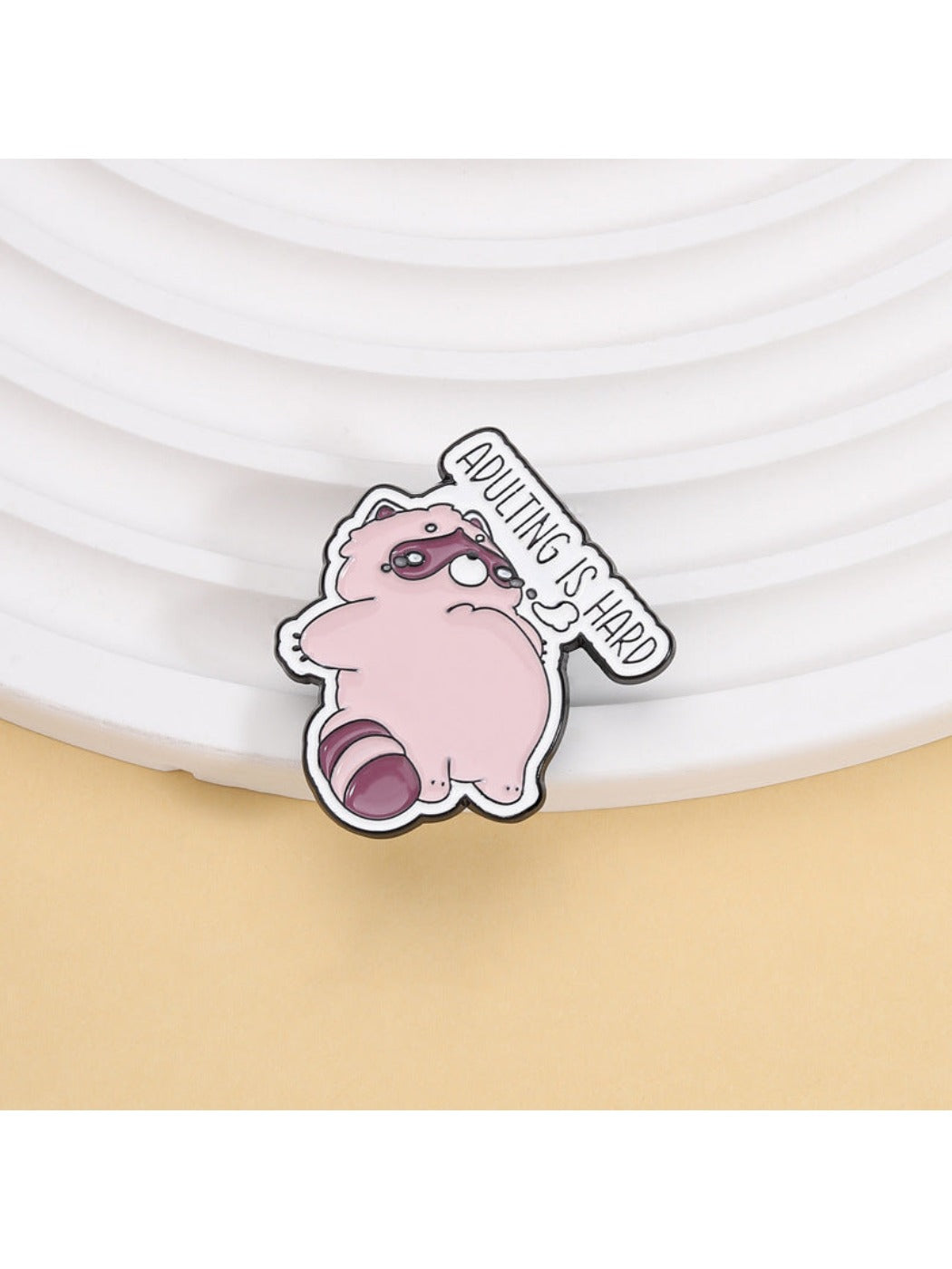 Pinori - Adorable Raccoon Lapel Pin