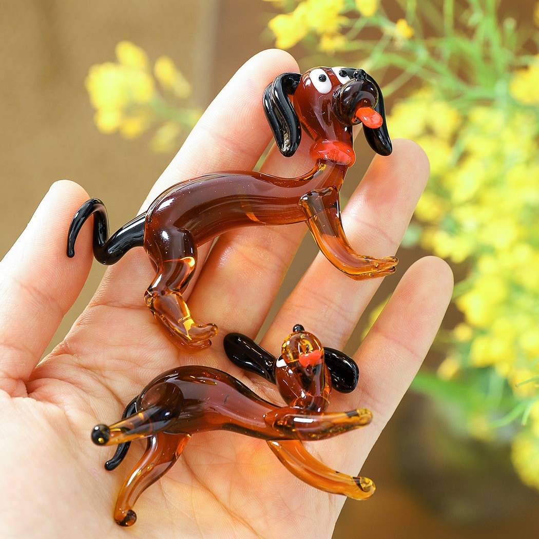 Glasira - Playful Dog Shape Desk Ornament
