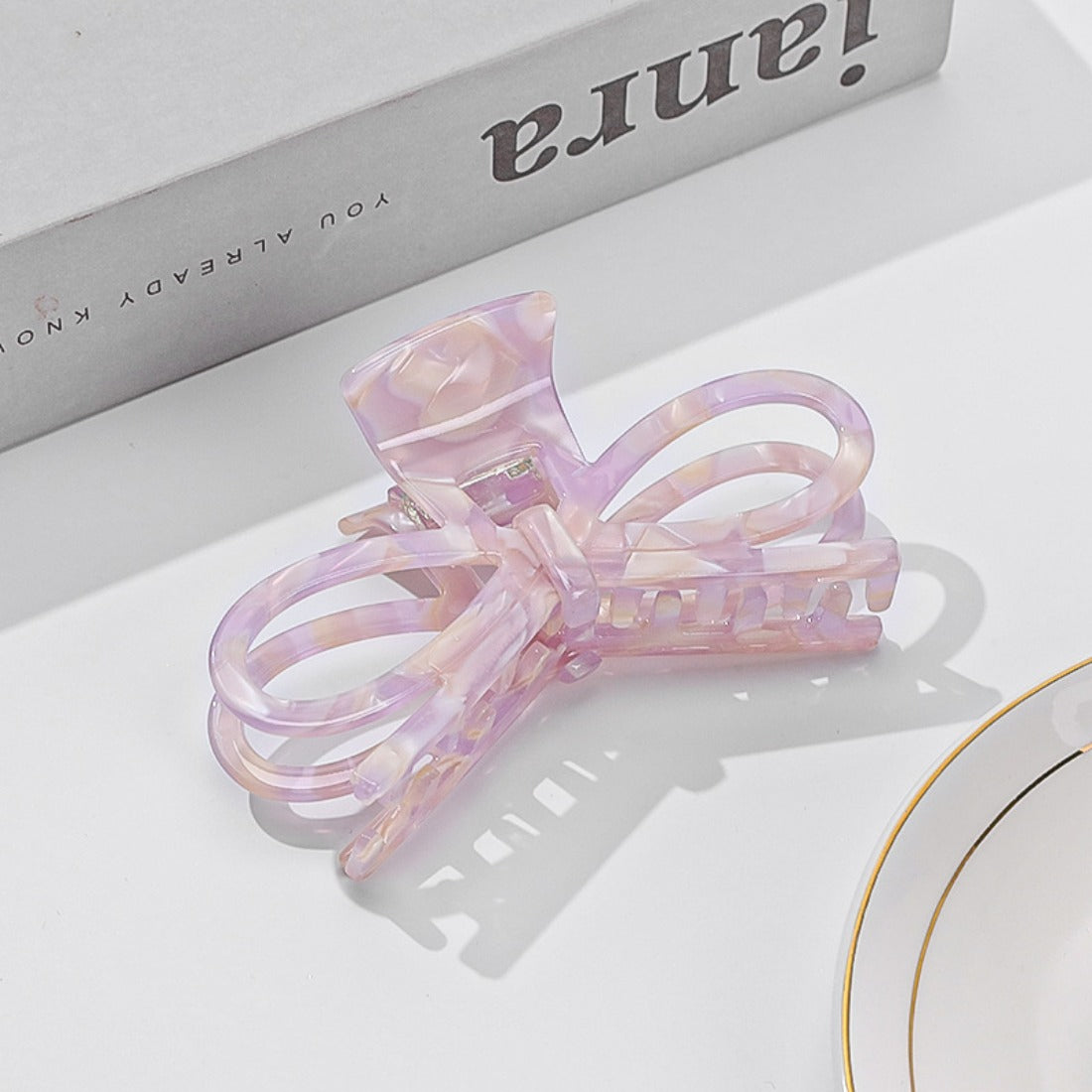 Cico - Bow-Shaped Acetate Hair Clip