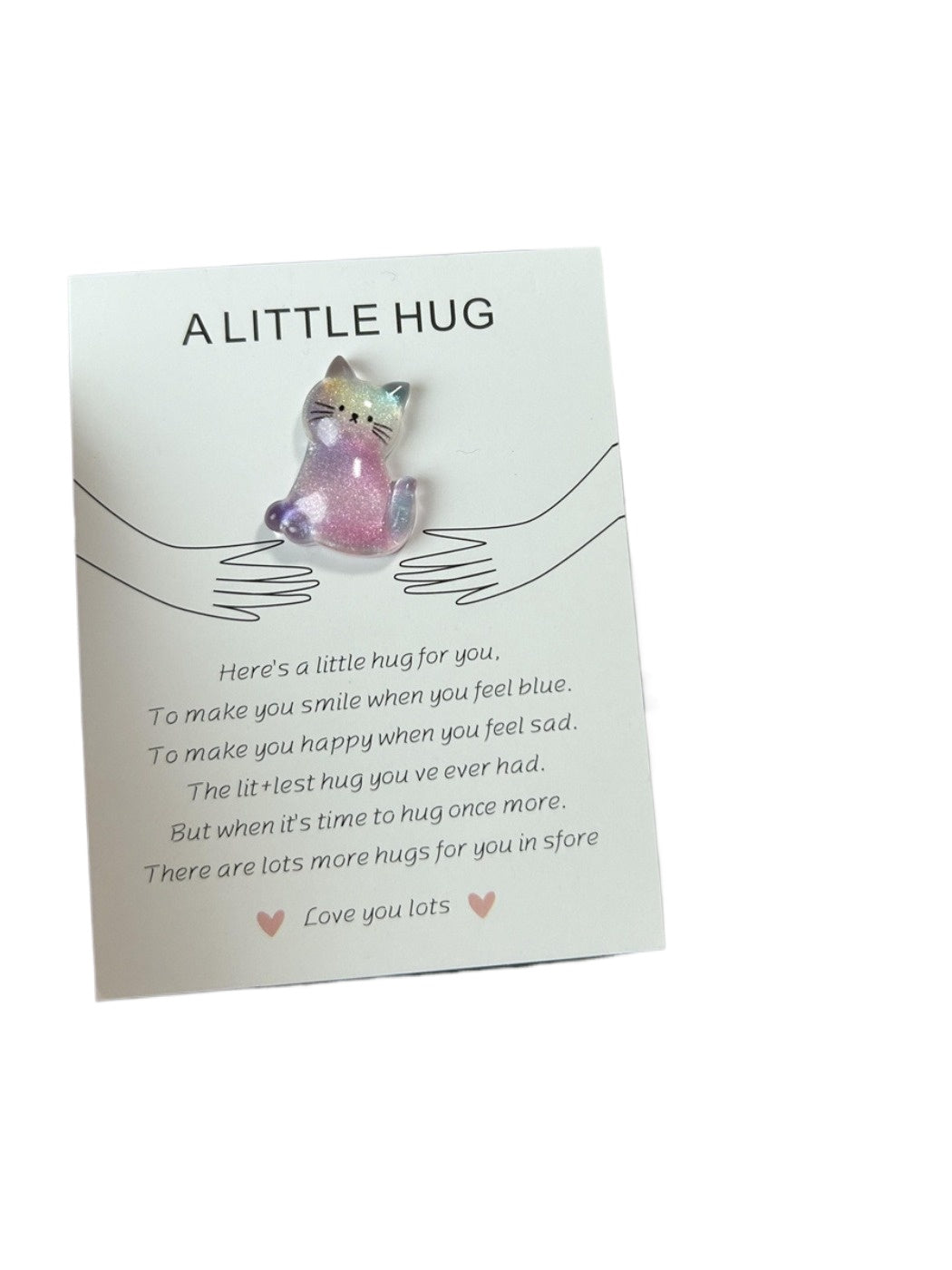 Taphug - Pocket Hug Colorful Cats pocket hug card and keepsake token view 6