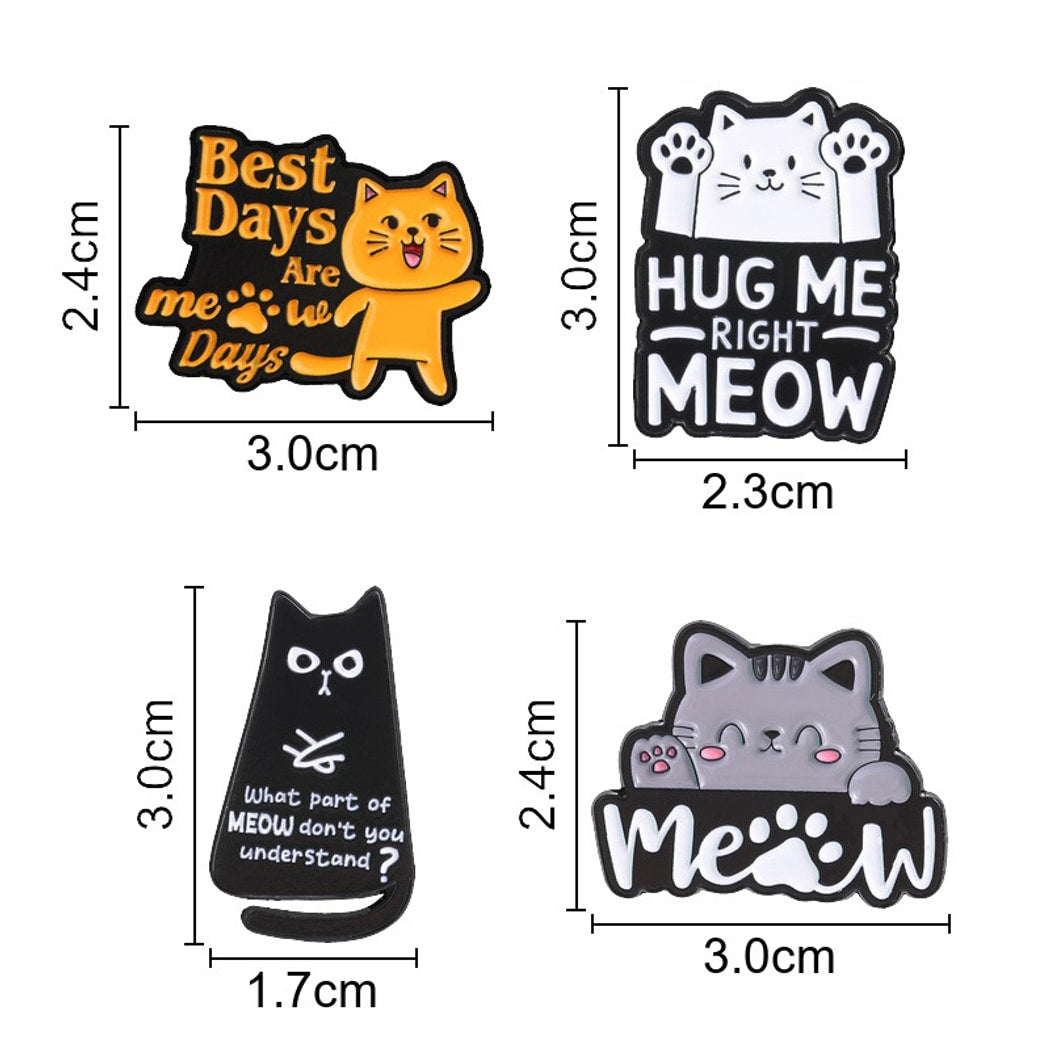 Pinori - Cat Quote Enamel Pin
