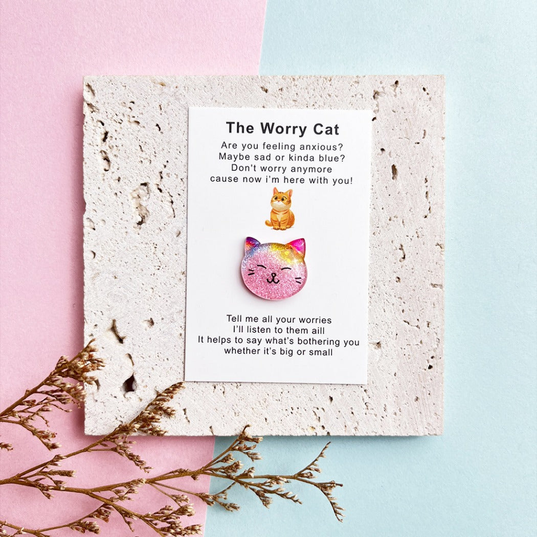 Pocket Hug "The Worry Cat" – Your Mini Comfort Companion