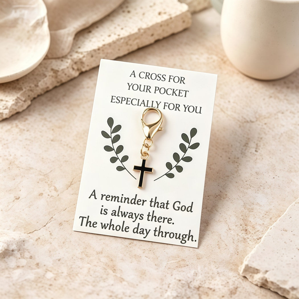 Taphug - Pocket Hug Decorative Cross Charm Token