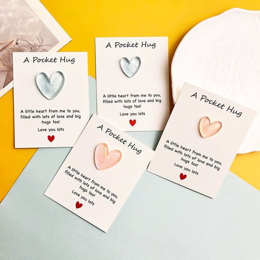 Taphug - Pocket Hug Transparent Heart Token