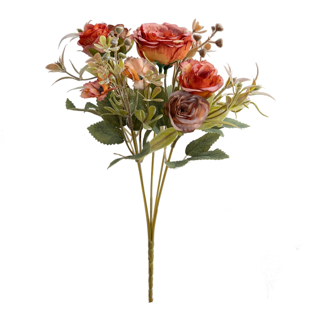 Roselle - Retro Style Rose Artificial Flowers Bouquet