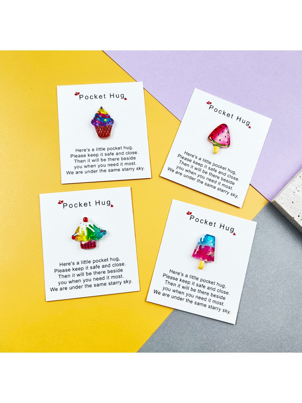 Taphug - Pocket Hug Summer Cool Series pocket hug card and keepsake token