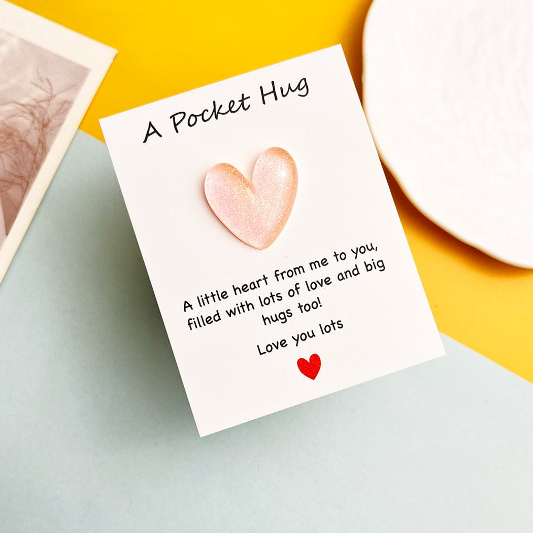 Taphug - Pocket Hug Transparent Heart Token