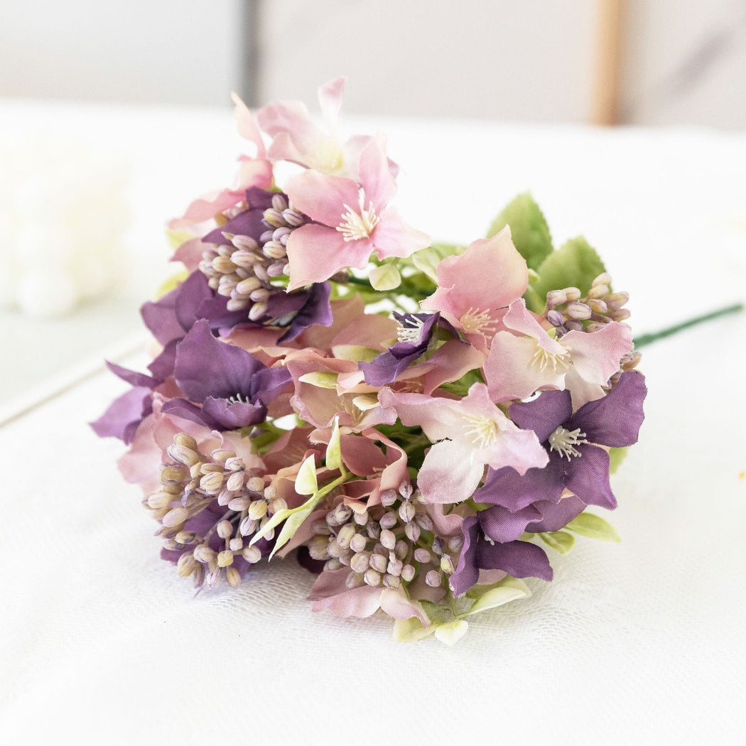 Roselle - Mixed Color Artificial Hydrangea Bouquet