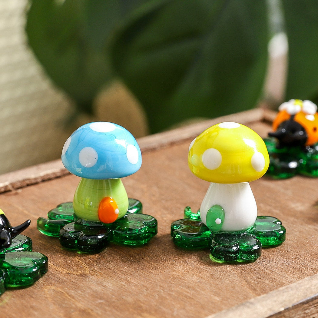 Glasira - Cartoon Style Colorful Mushroom Ornament