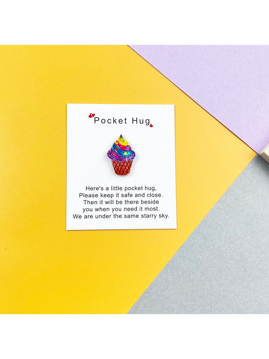 Taphug - Pocket Hug Summer Cool Series pocket hug card and keepsake token view 7