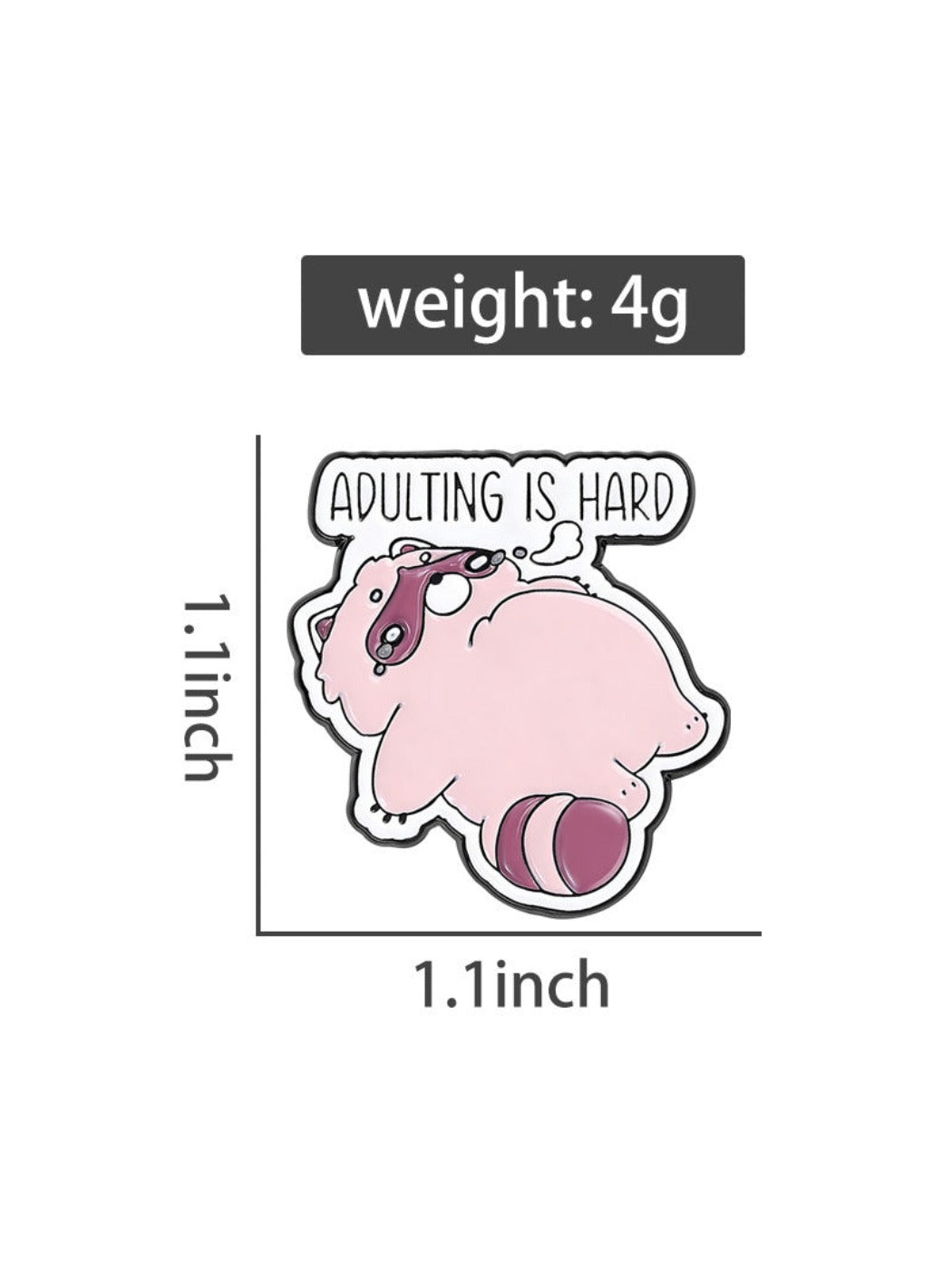 Pinori - Adorable Raccoon Lapel Pin