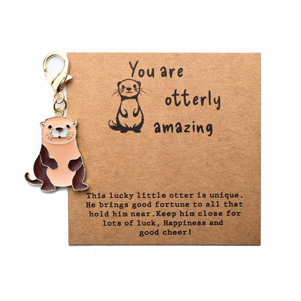 Taphug - Pocket Hug Cartoon Otter Keychain