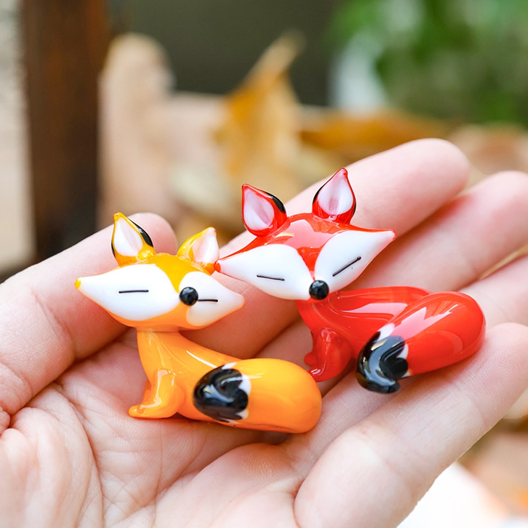 Glasira - Cute Fox Shape Desktop Ornament