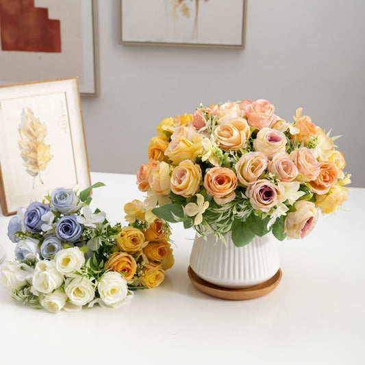 Roselle - Romance Rose Artificial Flowers Bouquet