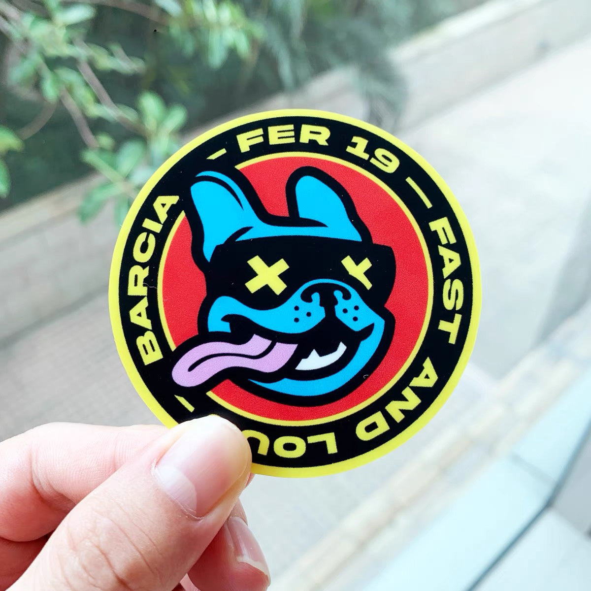 "Bulldog Badge of Honor" Sticker