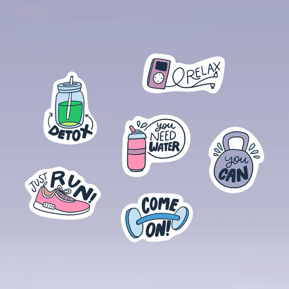 Gym Sticker Set