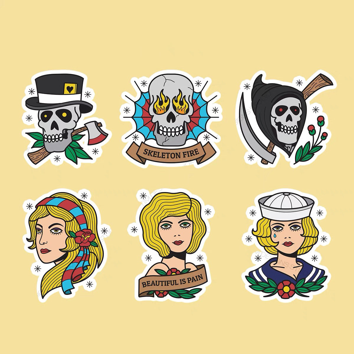 Sail Sticker Set