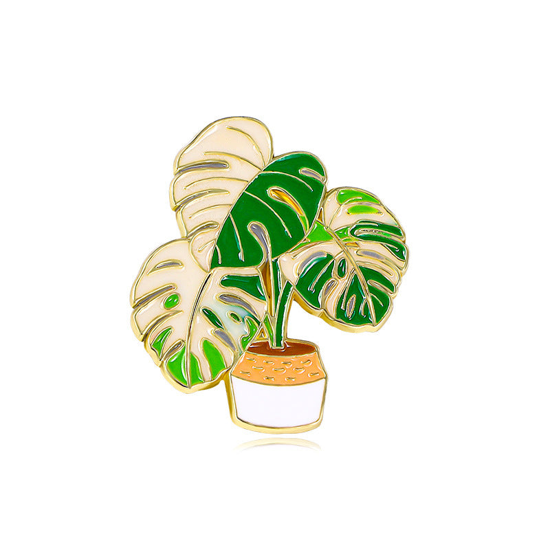 Potted Plant Alloy Pin