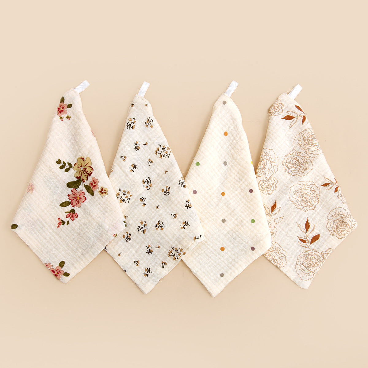 Floral Pattern Drool Bib