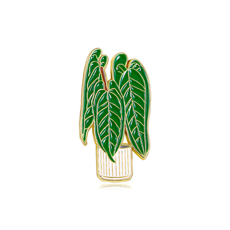 Potted Plant Alloy Pin