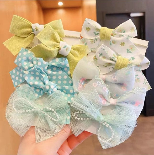 Cico - Cute Handmade Bow Hair Tie Set (10-Pack)