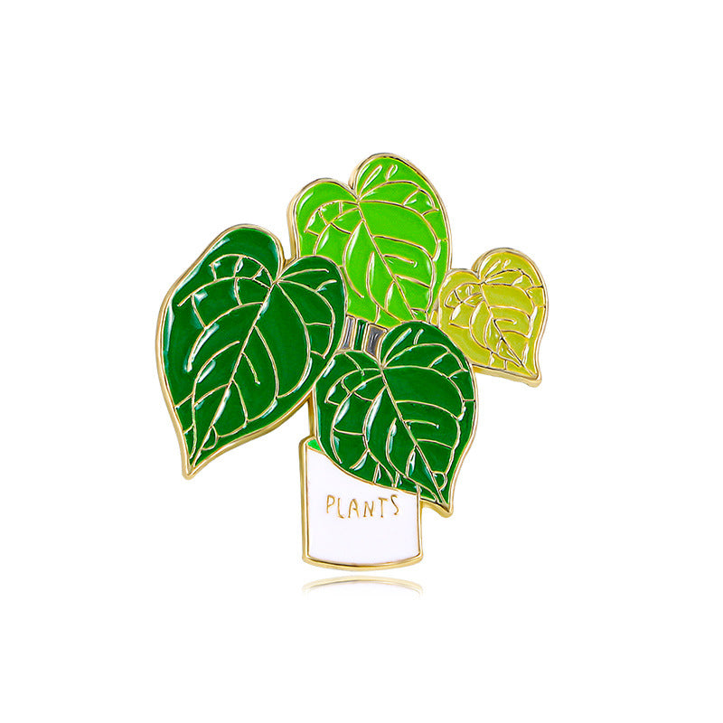 Potted Plant Alloy Pin