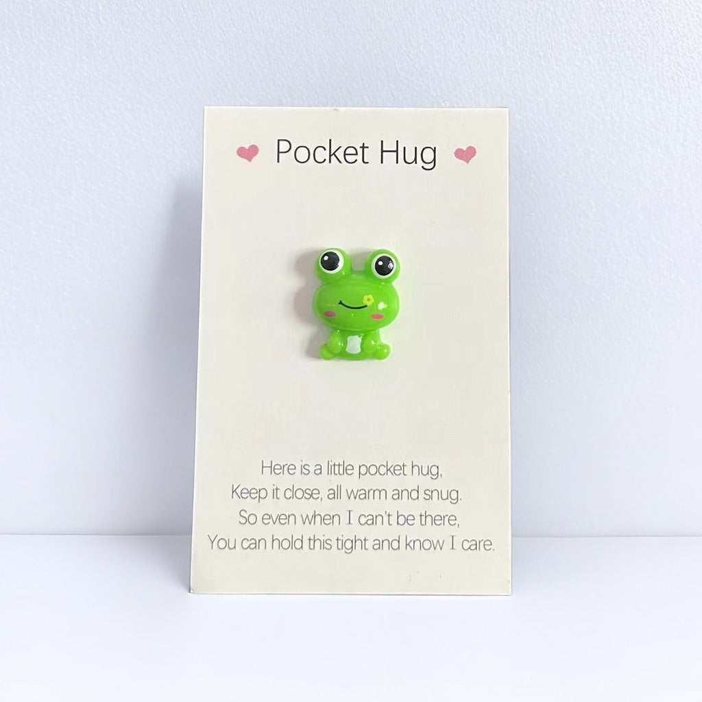 Taphug - Pocket Hug Frog pocket hug card and keepsake token