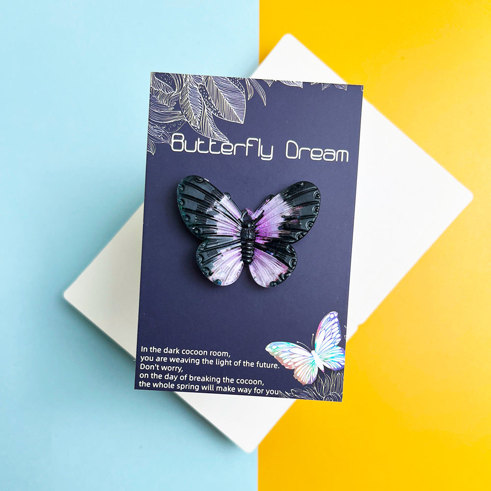 Taphug - Pocket Hug Gradient Butterfly Acrylic pocket hug card and keepsake token