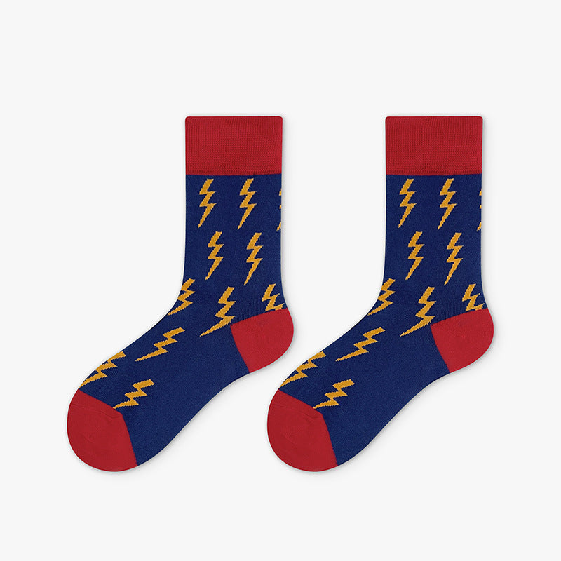 Miski | Lightning Bolt Pattern Socks