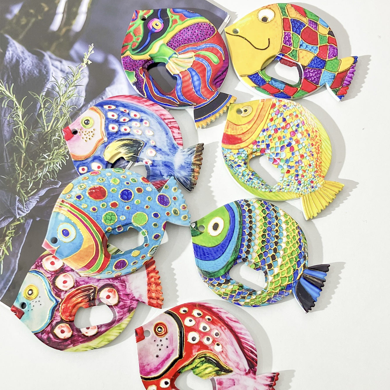 Chubby Fish Refrigerator Magnet & Bottle Opener