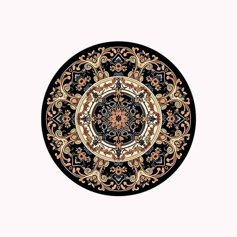 Multiple Thimara bohemian style round coasters arranged in a fan shape